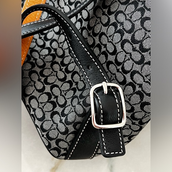 Coach 6342 Legacy Signature C Canvas Backpack with Leather Trim purse - Picture 9 of 16